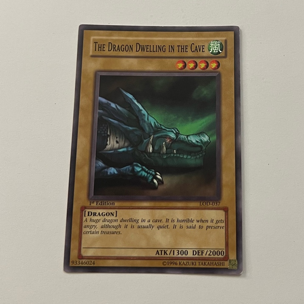 Yu-Gi-Oh 1st Edition The Dragon Dwelling In The Cave Card